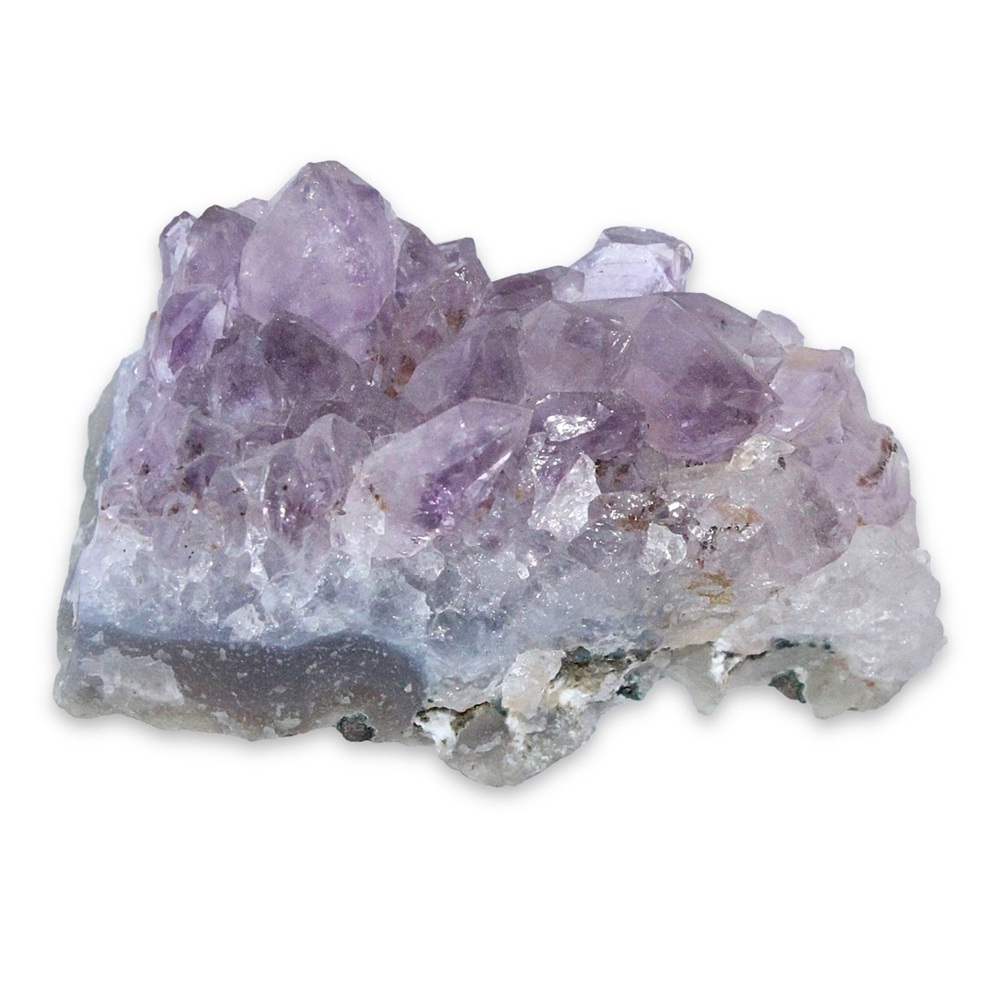 Raw Amethyst Crystal Cluster Geode Specimen from Vintage Rock Hound Estate